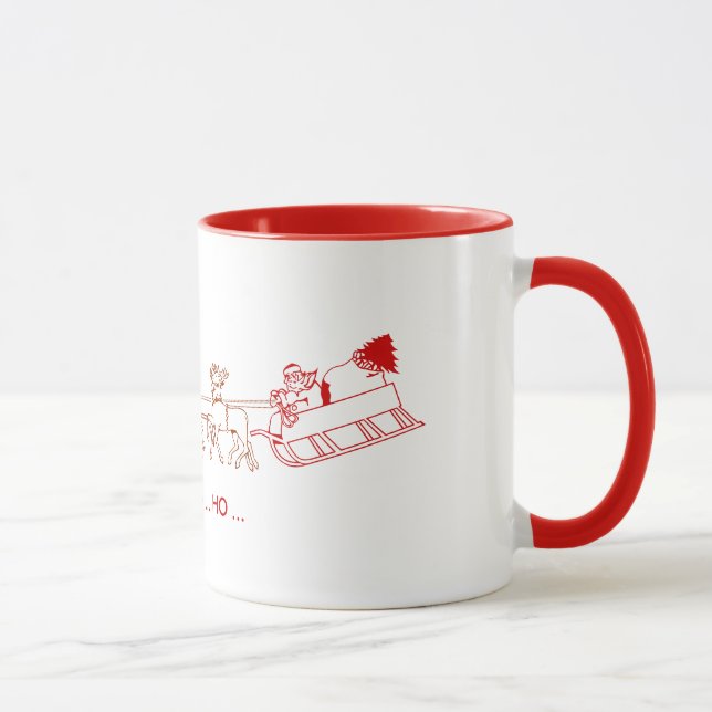 Taza Mug - Santa y reno (Derecha)