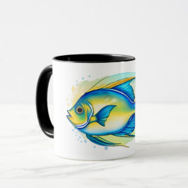 Taza Mug - Serie acuarela: Angelfish