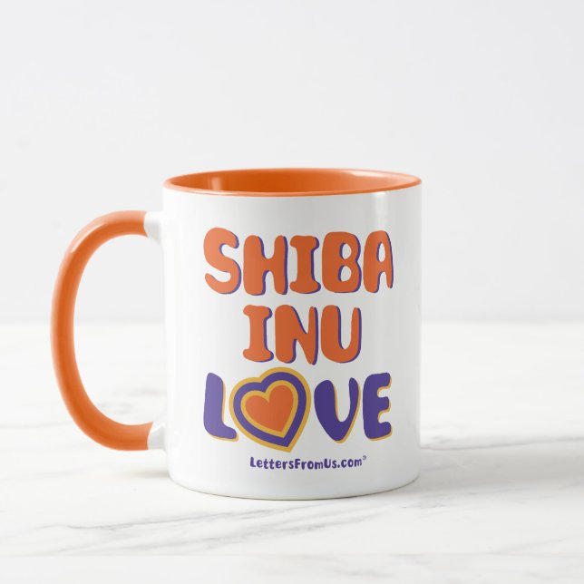 Taza Mug "Shiba Inu Love" (Izquierda)