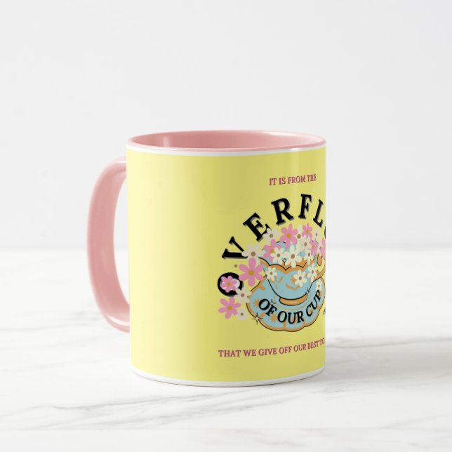 Taza Mug SOBREFLORES diseñado por Adiela Akoo (Anverso izquierdo)