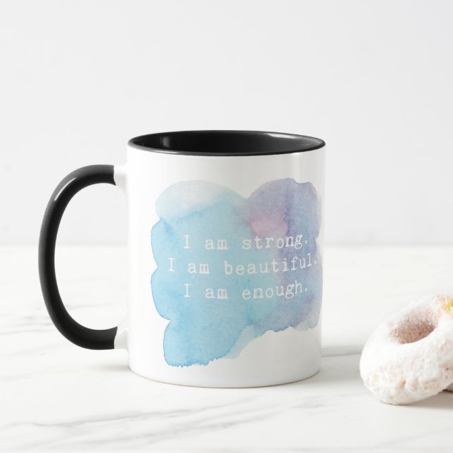 Taza Mug - Soy suficiente. (Con donut)