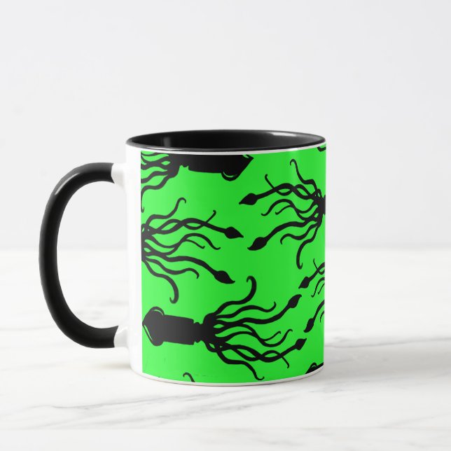 Taza Mug Squid Arte green (Izquierda)