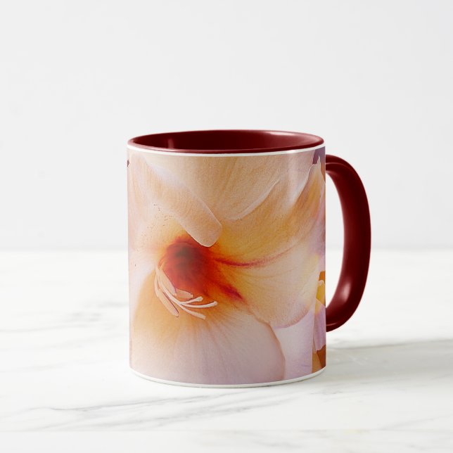Taza Mug Sword Lily Red Bokeh (Anverso derecho)
