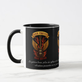 Taza Mug tasse, Rock Forever, guitare basse