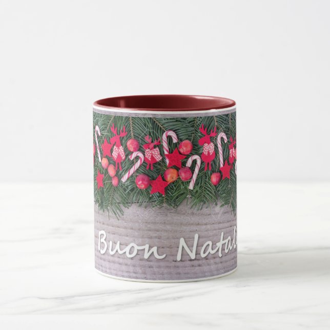 TAZA MUG TOTALMENTE "NAVIDADES ITALIANOS BUON NATALE" (Centro)