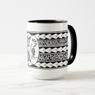 Taza Mug Tribal Ethnic Noir
