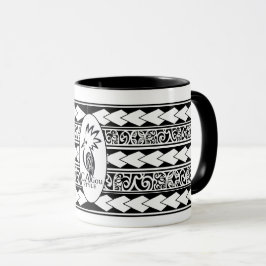 Taza Mug Tribal Ethnic Noir