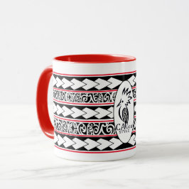 Taza Mug Tribal Ethnic Rouge