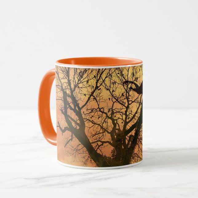 Taza Mug Twisted Autumt Tree Al Atardecer (Anverso izquierdo)