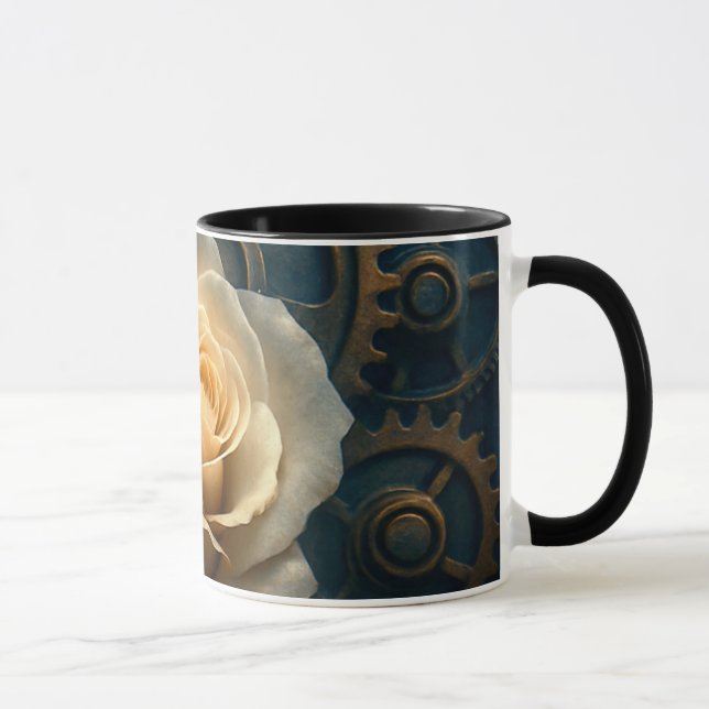 Taza Mug univers steampunk - La rose du temps (Derecha)