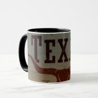 Mug. Vintage Texas Cowboy
