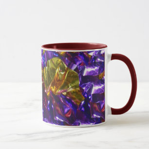 Taza Mug Violeta Dorada