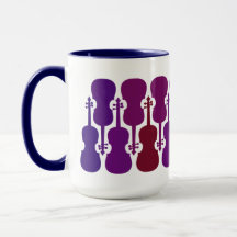 Mug violín morado