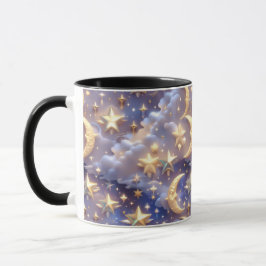 Taza Mug - White Celestial Moon