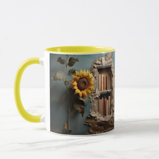 Taza Mug with a book design (Izquierda)