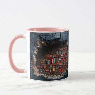 Taza mug with a book design