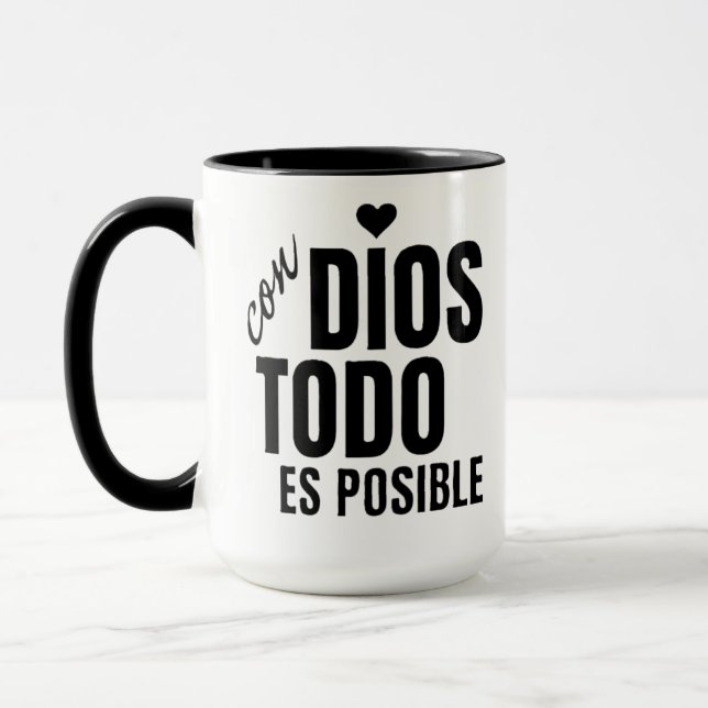 Taza mug with a religious phrase (Izquierda)