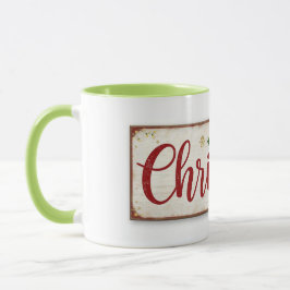 Taza mug with christman writing