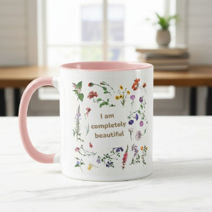 Taza Mug with flowers Christian gifts for women Faith 