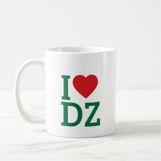 Taza MugI ❤️ DZ – Taza de café de amor por Argelia