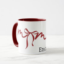 Taza MugMama con Lazo 2026 Regalo Encantador para