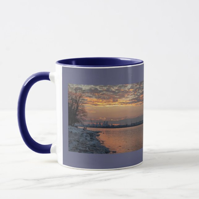 Taza Mugre al atardecer del río Wintertime (Izquierda)