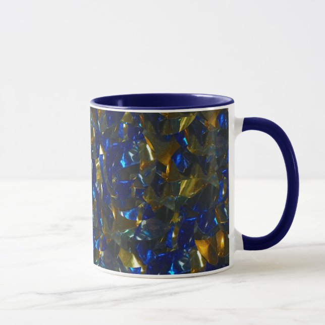 Taza Mugre azul dorado (Derecha)
