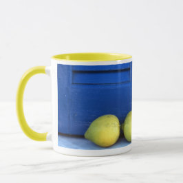 Taza Mugre azul limón y donut