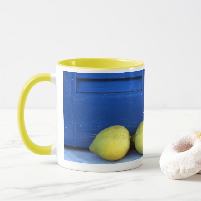 Taza Mugre azul limón y donut (Con donut)
