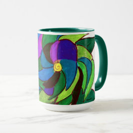 Taza Mugre azul y verde