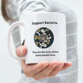 Taza Mugre bacteriana de apoyo