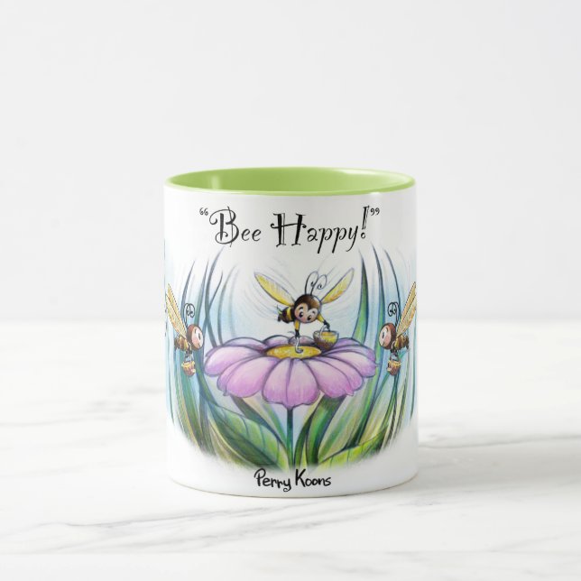 Taza Mugre "Bee Happy" (Centro)
