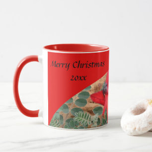 Taza Mugre café de navidad barba - rojo