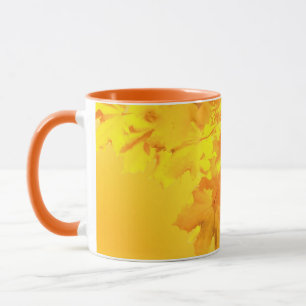 Taza Mugre cerámica de arce amarillo