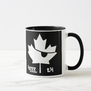 Taza Mugre cerámica pirata de hoja de arce canadiense