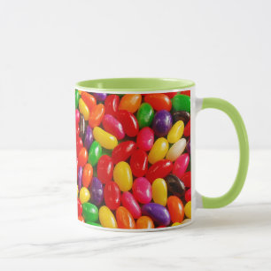 Taza Mugre colorida de patrón de gelatina