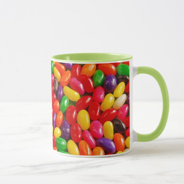 Taza Mugre colorida de patrón de gelatina (Derecha)