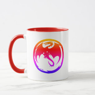 Taza Mugre combo Neon Dragon