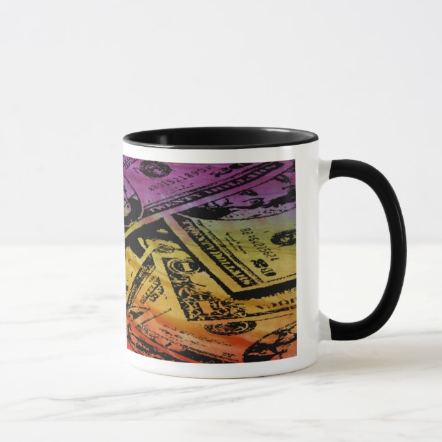 Taza Mugre con dinero arco iris (Derecha)