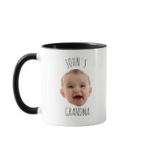 Mugre de abuela personalizada y moderna, cara de b