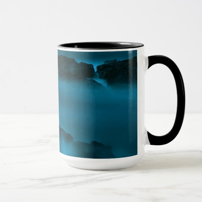 Taza Mugre de agua azul (Derecha)