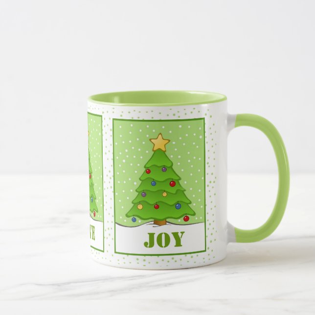 Taza Mugre de árbol de navidad de bonito (Derecha)