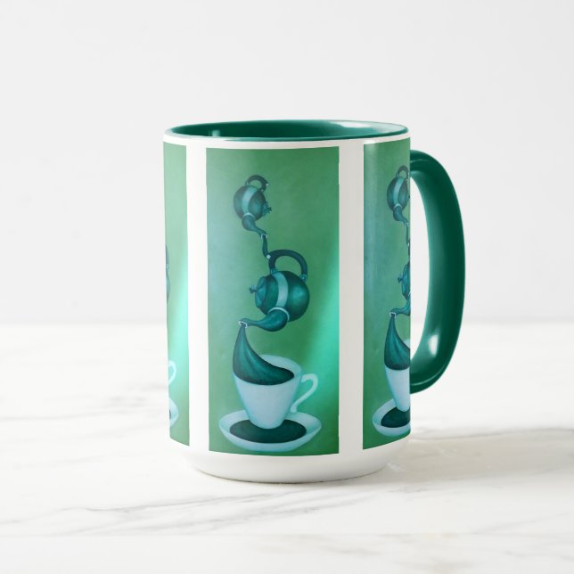 Taza Mugre de arte del té verde (Anverso derecho)