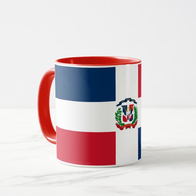 Taza Mugre de bandera de República Dominicana (Anverso izquierdo)