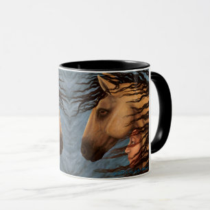 Taza Mugre de caballo y mujer
