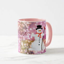 Taza Mugre de chocolate caliente de Snowman