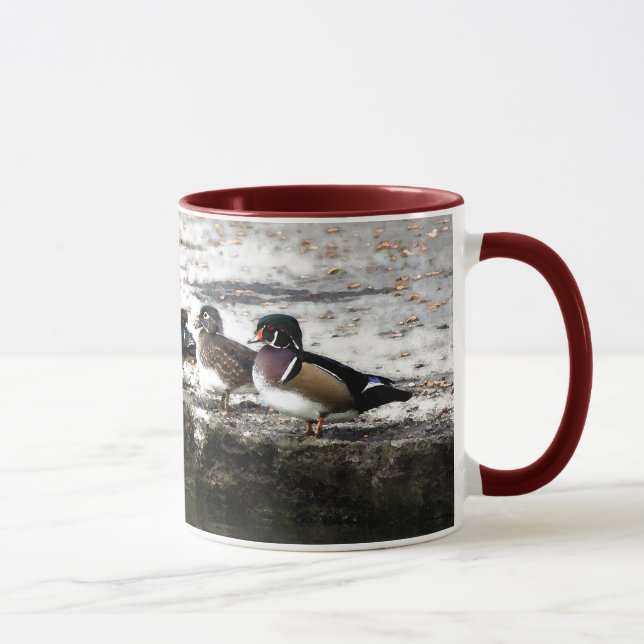 Taza Mugre de cinco patos de madera (Derecha)