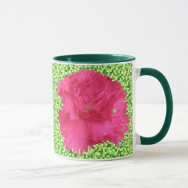 Taza Mugre de clavel rosado (Derecha)