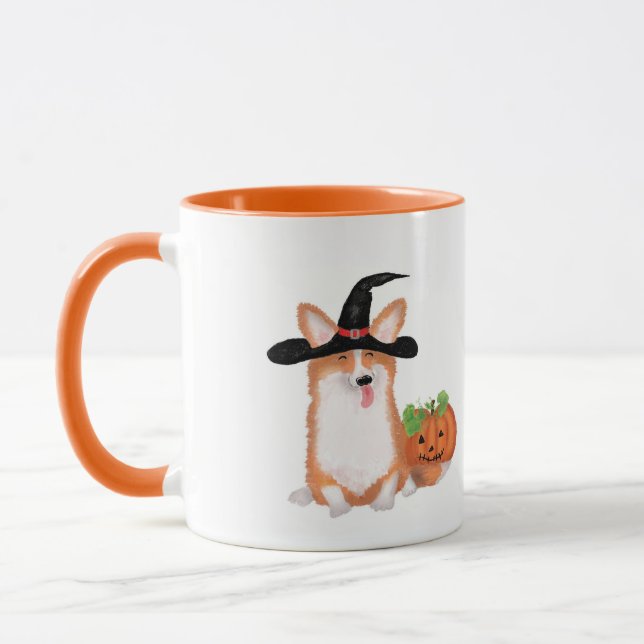 Taza Mugre de Corgi Halloween (Izquierda)