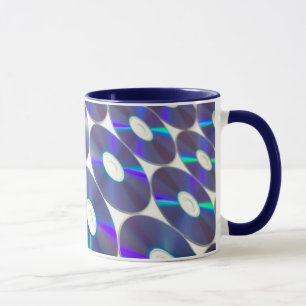 Taza Mugre de disco azul